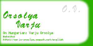 orsolya varju business card